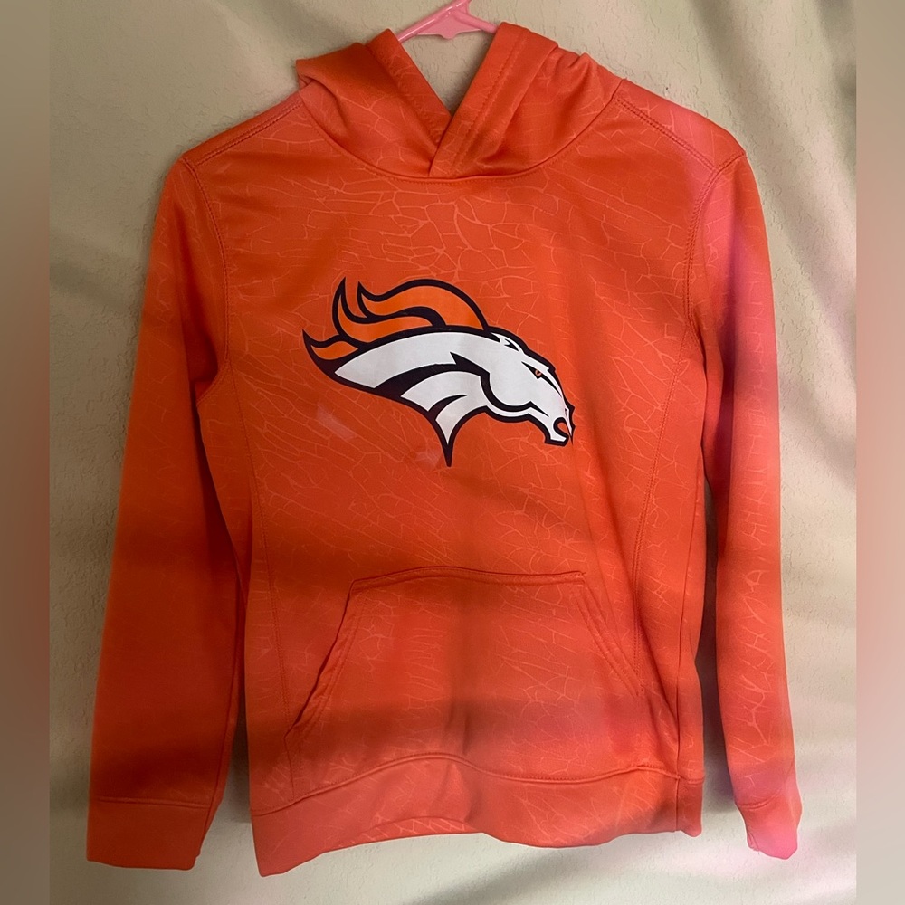 Medium Youth Orange Broncos Hoodie - NFL